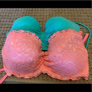 2 Victoria’s Secret Bikini Tops Size 36D